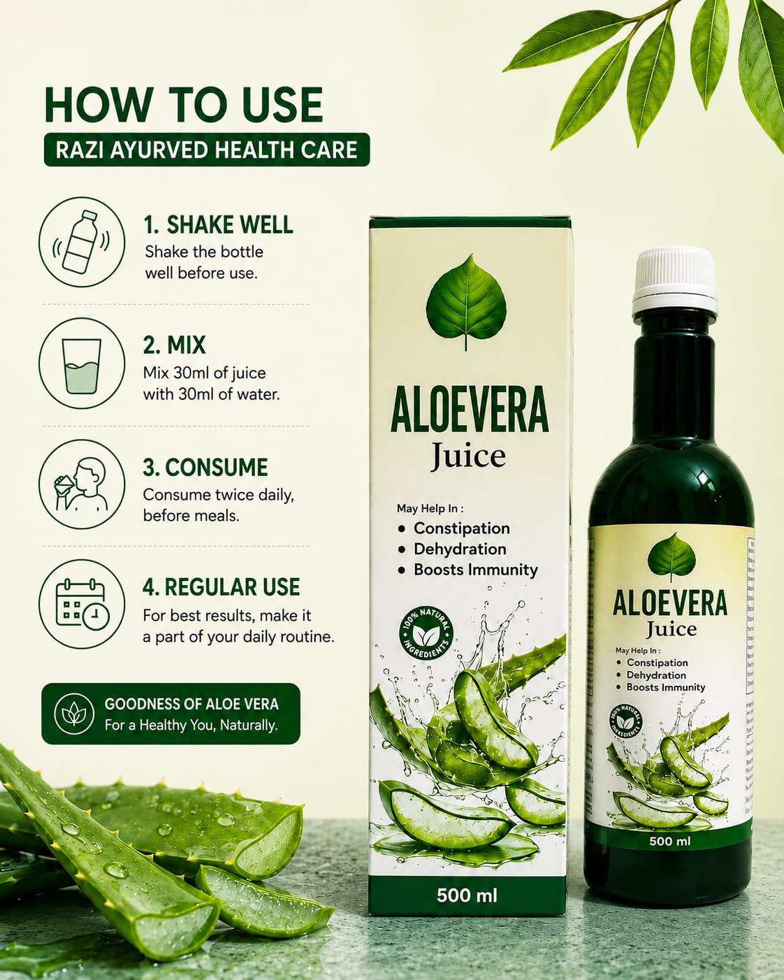 Aloe vera juice 500 ml